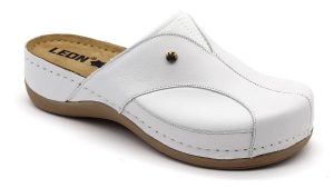 leon damen lederclogs-912-weiss